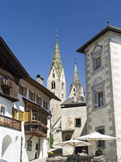 Images Dated 28th April 2012: Villanders (Vilandro) in valley Eisack (isarco), the old town. Europe, Central Europe