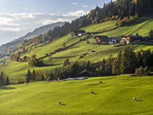 Impressive Prints: Villnoess Valley (Val de Funes) at Geisler Mountain Range (Gruppo delle Odle), which