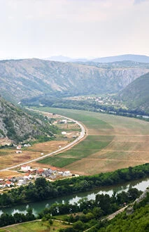 Vineyards planted on the plain along the river Neretva, in the Mostar Citluk region