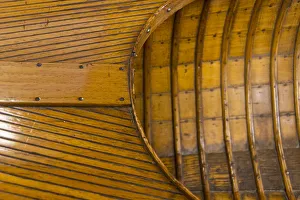 Select Focus Prints: Vintage wooden canoe detail