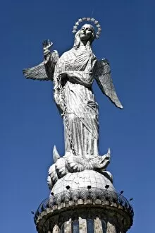 The Virgin of Quito stands guard over the city