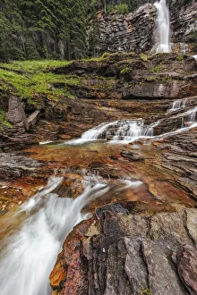 Images Dated 2018 August: Virginia Falls in Glacier National Park, Montana, USA