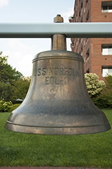 Images Dated 25th April 2011: Virginia, Norfolk. USS Norfolk ships bell