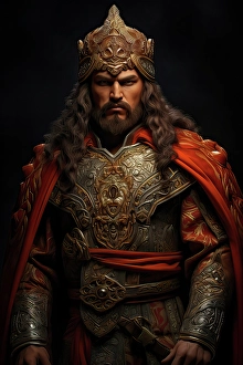Beard Prints: Visigoth king in armor. ©Jim Zuckerman / Jaynes Gallery / DanitaDelimont.com (AI)