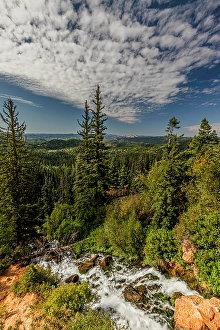 Overlook Prints: Vista from Cascade Falls in Dixie National Forest