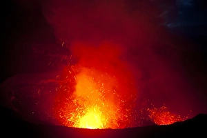 Images Dated 23rd August 2008: Volcano eruptions at the Volcano Yasur, Island of Tanna, Vanuatu, South Pacific