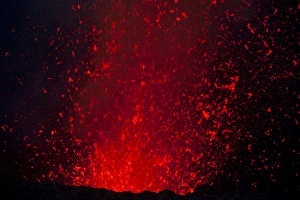 Images Dated 24th August 2008: Volcano eruptions at the Volcano Yasur, Island of Tanna, Vanuatu, South Pacific