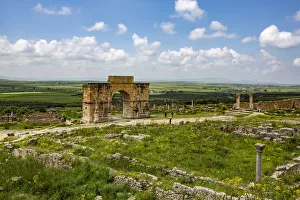 Volubilis, Morocco, Ancient Roman city, Arch of Caracalla