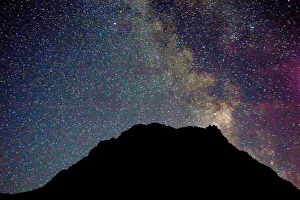 Images Dated 11th September 2009: WA, Alpine Lakes Wilderness, La Bohn Peak and stars