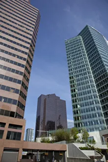 High Rise Prints: WA, Bellevue, Downtown Bellevue, l to r, Skyline Tower, Westin Hotel, City Center Bellevue