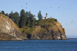 Images Dated 20th August 2011: WA, Cape Disappointment State Park, Cape Disappointment lighthouse; built 1856