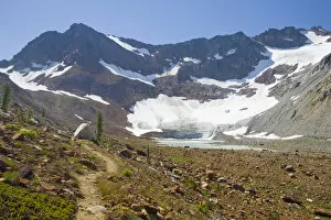 Images Dated 14th August 2008: WA, Glacier Peak Wilderness, Upper Lyman Lake, and the Lyman Glacier