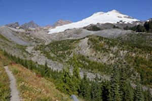 Images Dated 7th October 2012: WA, Mount Baker National Recreation Area, Park Butte, Mount Baker and Easton Glacier