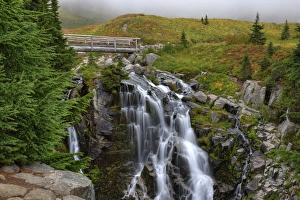 Images Dated 28th September 2010: WA, Mt. Rainier National Park, Edith Creek Falls