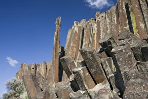 WA, Othello, Columbia National Wildlife Refuge, columnar basalt formation