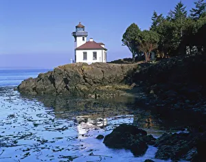 WA, San Juan Island, Lime Kiln lighthouse