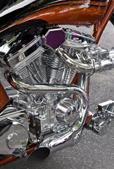 Cars Collection: WA, Seattle, classic motorcycle