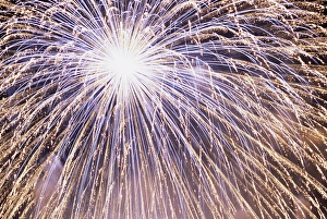 National Prints: WA, Seattle, Fireworks on July 4th, at Gasworks Park