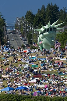 WA, Seattle, Gasworks Park, 4th of July