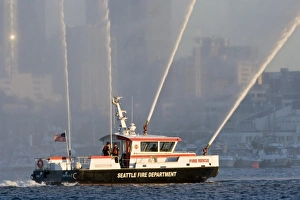 WA, Seattle, Lake Union, 4th of July