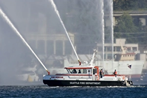 WA, Seattle, Lake Union, 4th of July
