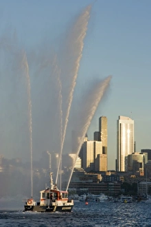 WA, Seattle, Lake Union, 4th of July