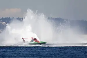 Fair Prints: WA, Seattle, Seafair Hydroplane Races on Lake Washington