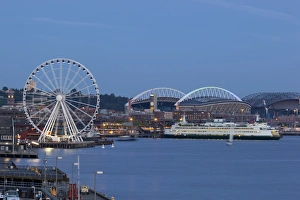 Images Dated 5th July 2012: WA, Seattle, The Seattle Great Wheel, at Pier 57 on the waterfront