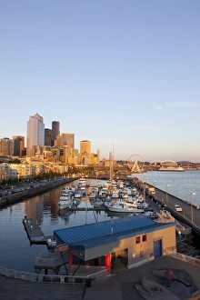 Images Dated 5th July 2012: WA, Seattle, The Seattle Great Wheel, at Pier 57 on the waterfront