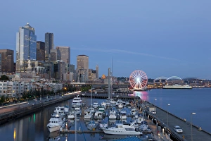 Images Dated 5th July 2012: WA, Seattle, The Seattle Great Wheel, at Pier 57 on the waterfront