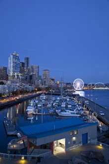 Images Dated 5th July 2012: WA, Seattle, The Seattle Great Wheel, at Pier 57 on the waterfront