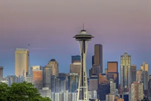 WA, Seattle, skyline from Kerry Park