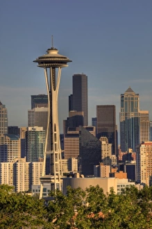 Images Dated 25th July 2010: WA, Seattle, skyline from Kerry Park
