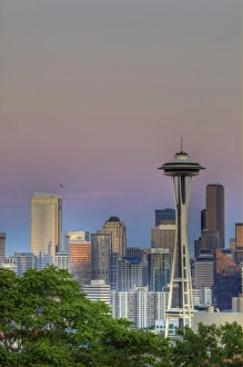 Images Dated 25th July 2010: WA, Seattle, skyline from Kerry Park