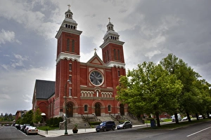 Images Dated 15th June 2011: WA, Spokane, Cathedral of Our Lady of Lourdes, completed in 1913
