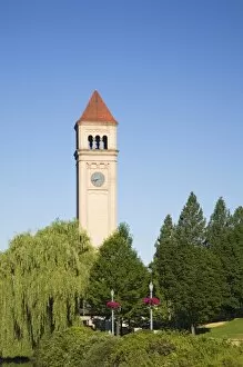 Images Dated 14th July 2006: WA, Spokane, Clock Tower at Riverfront Park