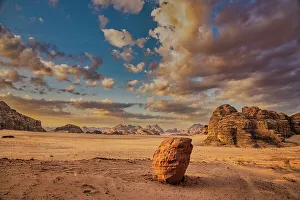 Wadi Rum Prints: Wadi Rum sunrise, Jordan