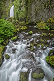 Wahclella Falls along Tanner Creek, Columbia River Gorge, Oregon