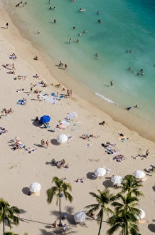 Hawaii Prints: Waikiki Beach, Waikiki, Honolulu, Oahu, Hawaii