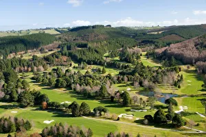 Wairakei International Golf Course, near Taupo, North Island, New Zealand - aerial