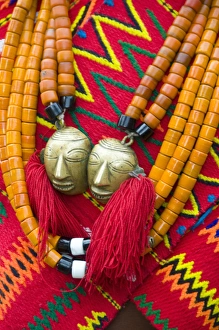 Images Dated 6th April 2009: Wakching Village, Nagaland, northeast India, close up of traditional Naga woven sash