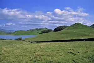 Gwynedd Prints: Wales, Gwynedd Co. Gregennen. Cregennen Lakes are a popular fishing area in Snowdonia NP