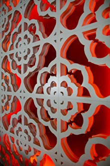 Palm Springs Prints: Wall pattern, Palm Springs, California, USA