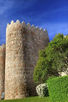 Spain Gallery: Walls Castle Avila Castile Spain. Described as the most 16th century town in Spain