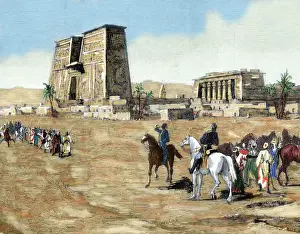 Contemporary Age Prints: War in Egypt. The emissaries of Arabi Pasha recruiting soldiers among the tribes