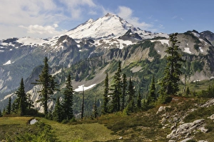 Cascades Prints: Washington, Cascade Mountains. Mount Baker seen from Artist Point