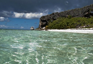 Water off of Pajaros beach in Mona Island, Puerto Rico