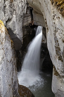 Jasper Prints: Waterfall, Maligne Canyon, Jasper National Park, Alberta, Canada