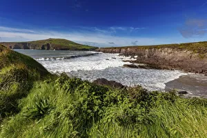 Stormy Prints: Waves crash into cliffs at Binn Ban Beach near Dingle, Ireland
