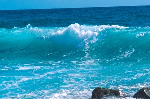 Curl Prints: Waves at Grand Cayman Islands. wave, water, ocean, coast, shore, crashing